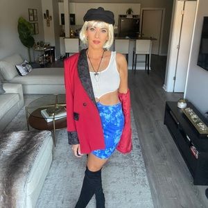 Pretty woman COSTUME tie dye cutout dress